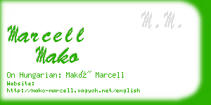 marcell mako business card